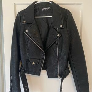 NastyGal Vegan Faux Leather Jacket- Never Worn!